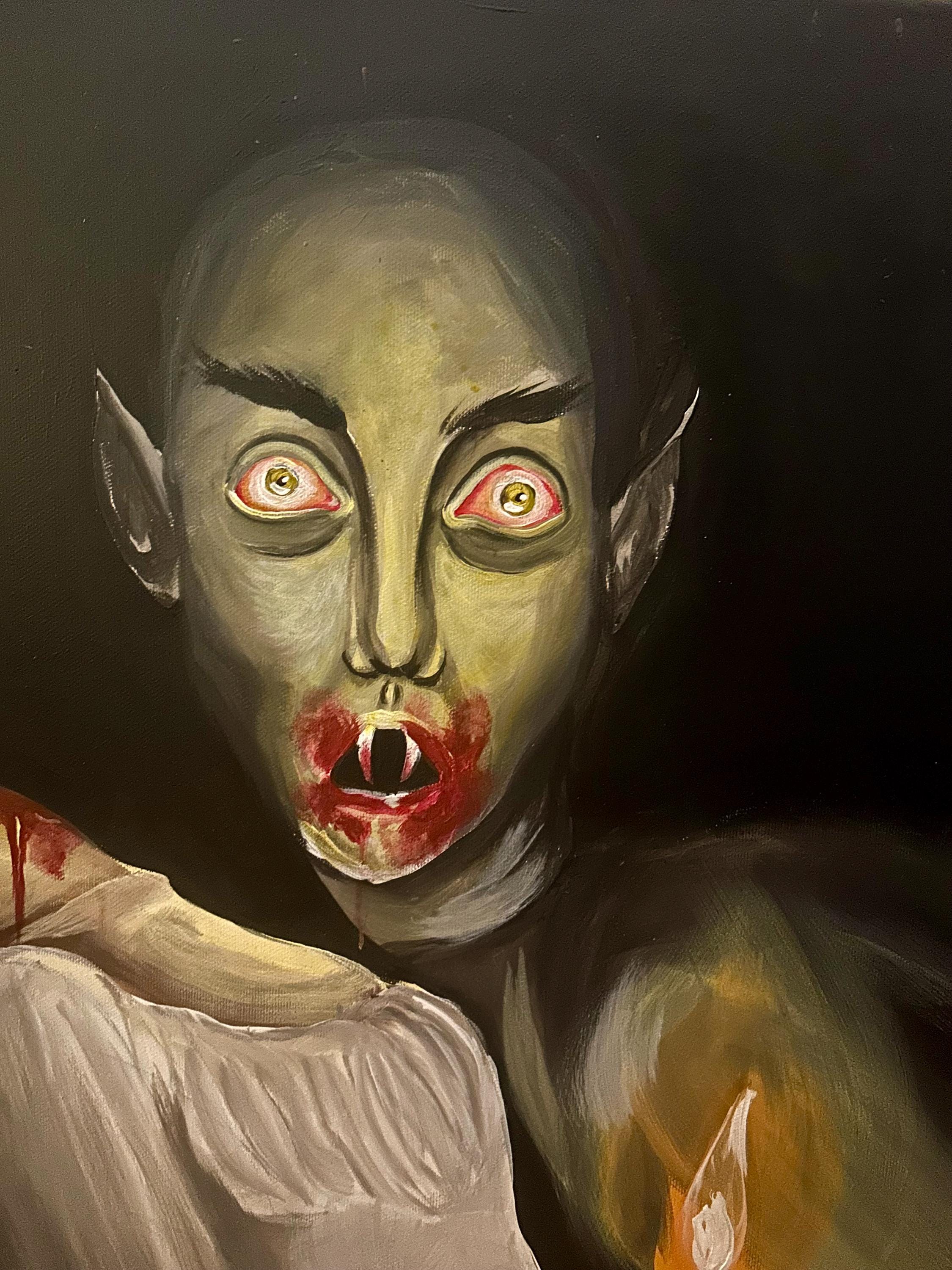 Eerie Vampire Painting
