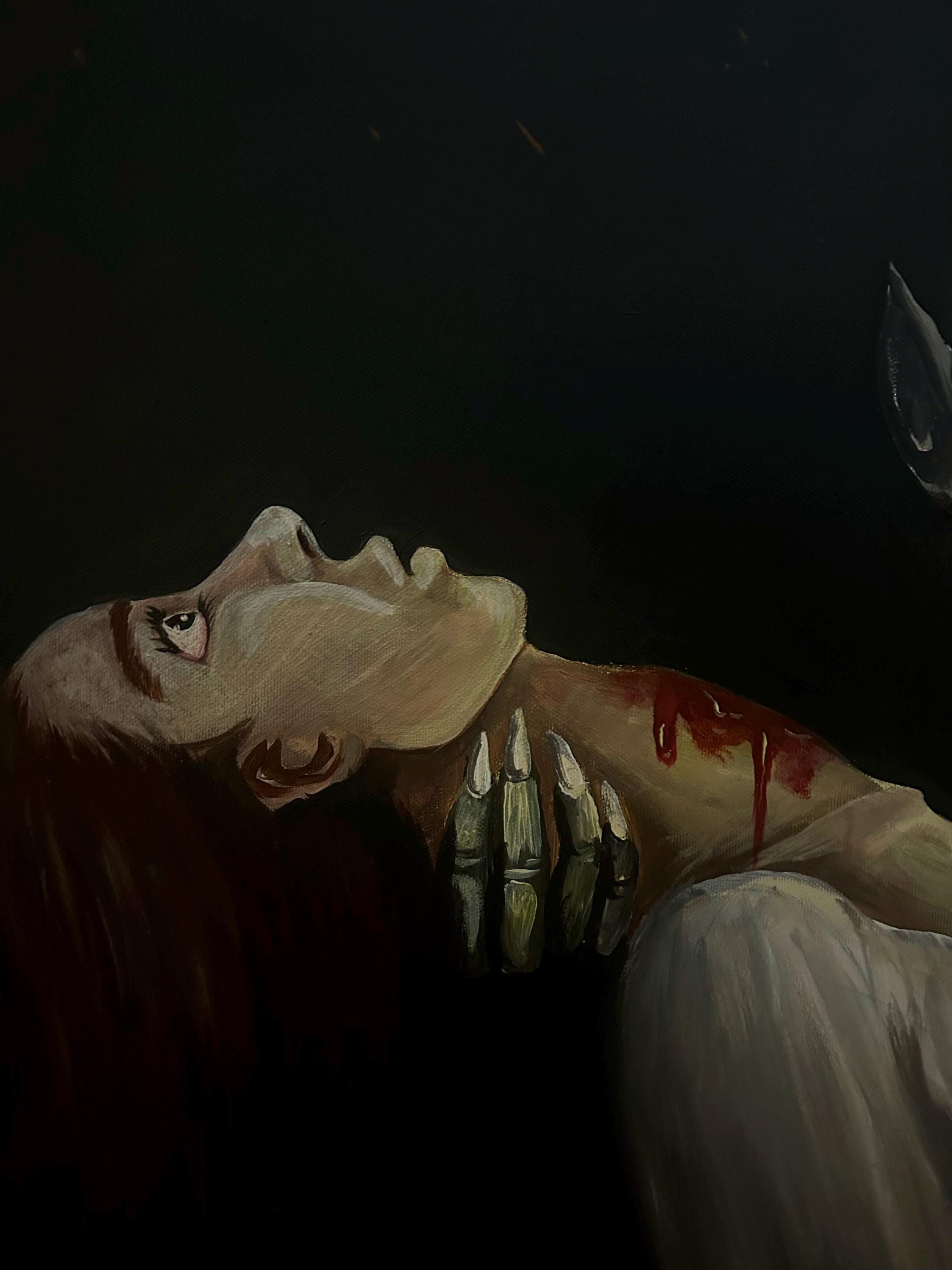 Eerie Vampire Painting