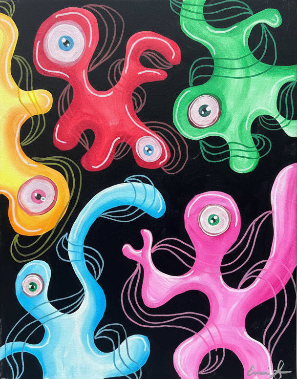 Blobs Floating Through Space